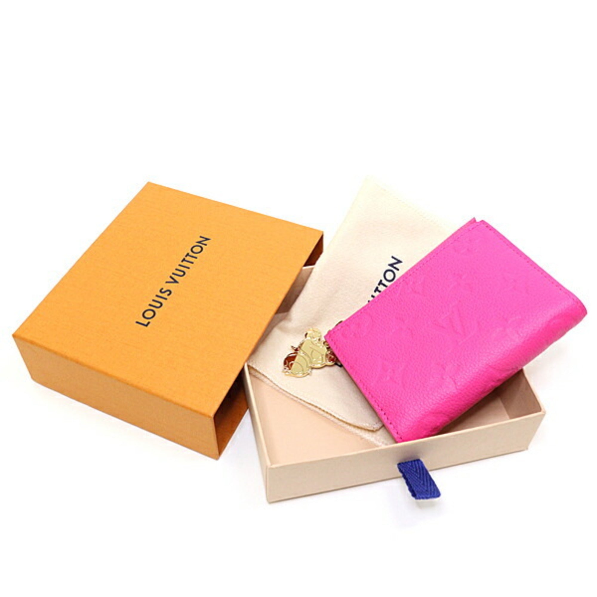 Louis Vuitton Pink Gold Monogram Empreinte Monogram Canvas Leather Coin Purse/Coin Case (Pre-Owned)