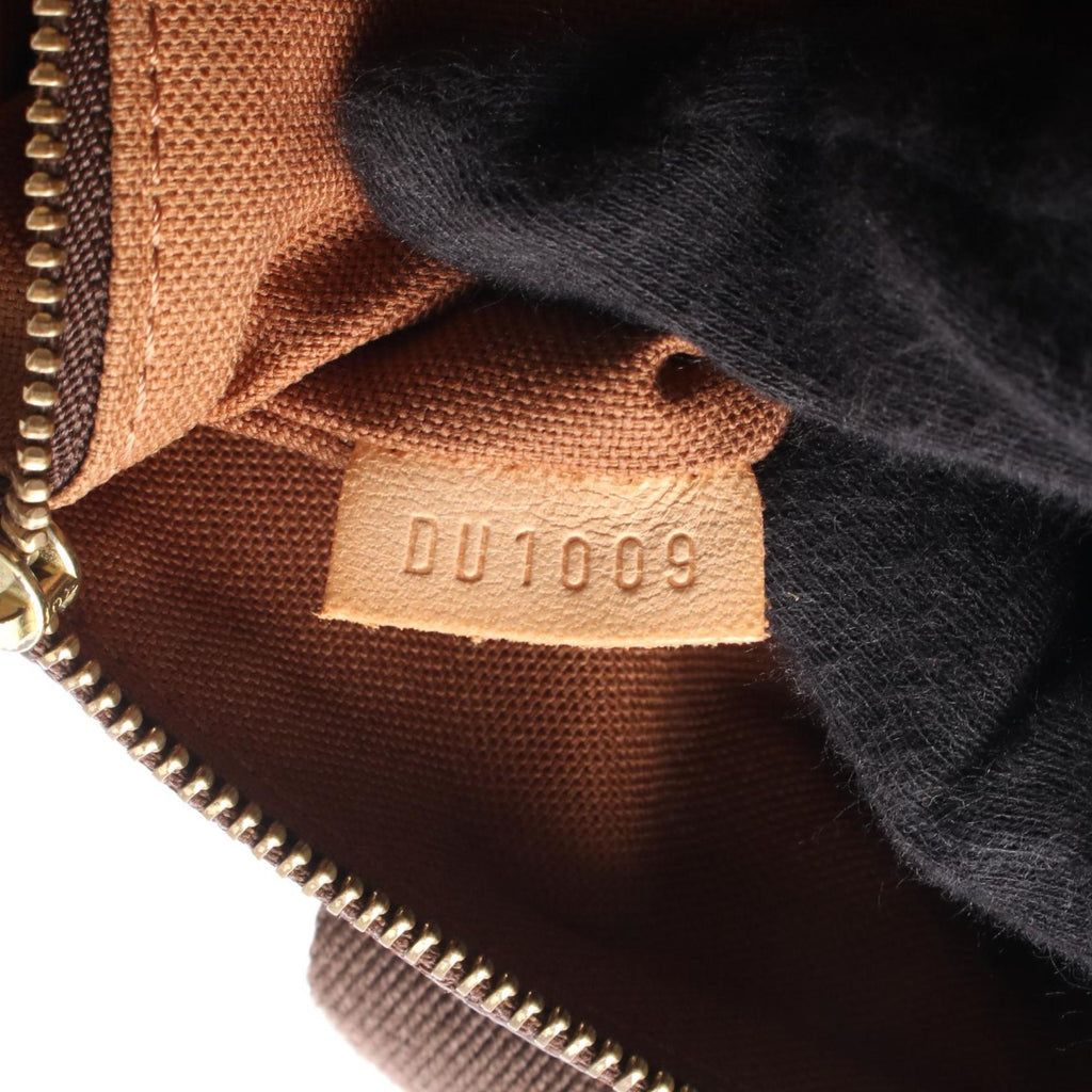 Louis Vuitton Brown Coated Canvas Leather Tote Bag (Pre-Owned)