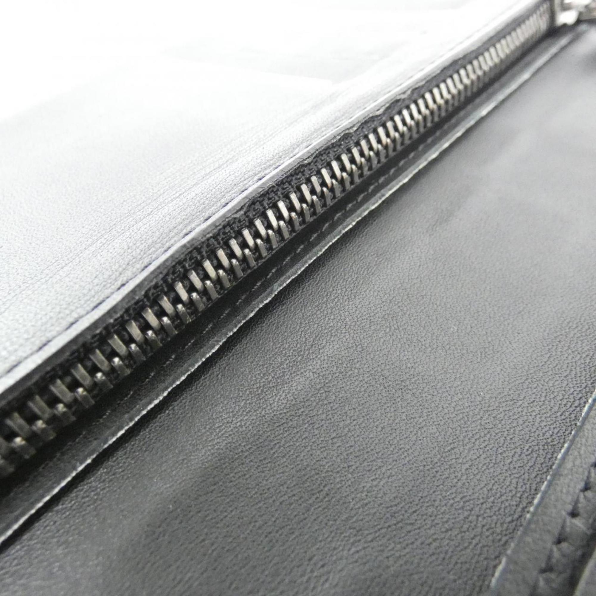 Louis Vuitton Damier Infini Onyx Leather Long Wallet (Bi-Fold) (Pre-Owned)