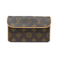 Louis Vuitton Marron Coated Canvas Fanny Pack Pochette (Pre-Owned)