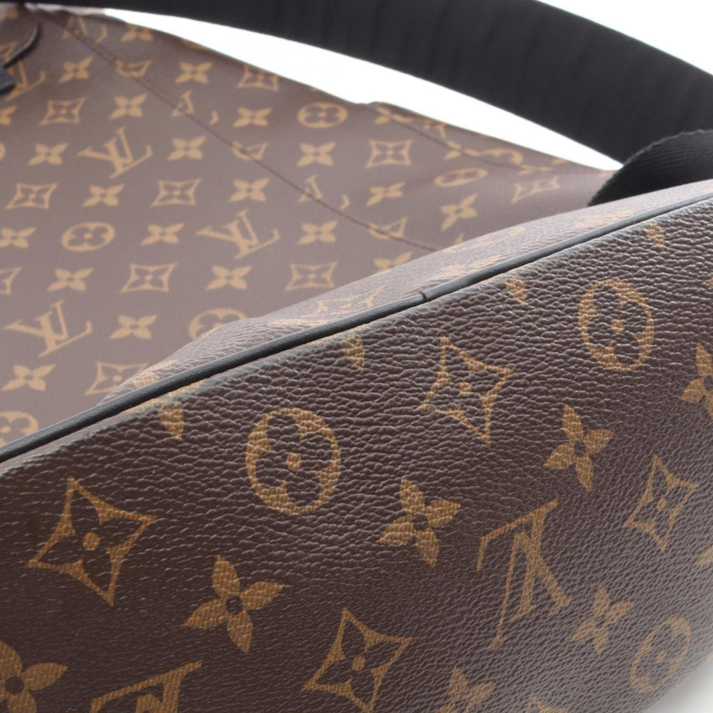 Louis Vuitton Black Brown Monogram Macassar Coated Canvas Leather Backpack (Pre-Owned)