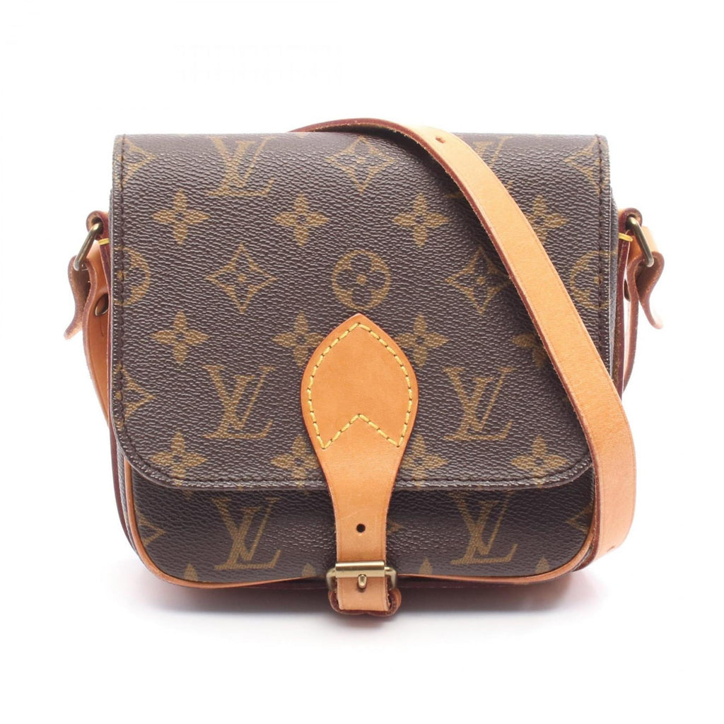 Louis Vuitton Brown Pvc Coated Canvas Monogram Leather Shoulder Bag (Pre-Owned)