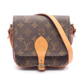 Louis Vuitton Brown Pvc Coated Canvas Monogram Leather Shoulder Bag (Pre-Owned)