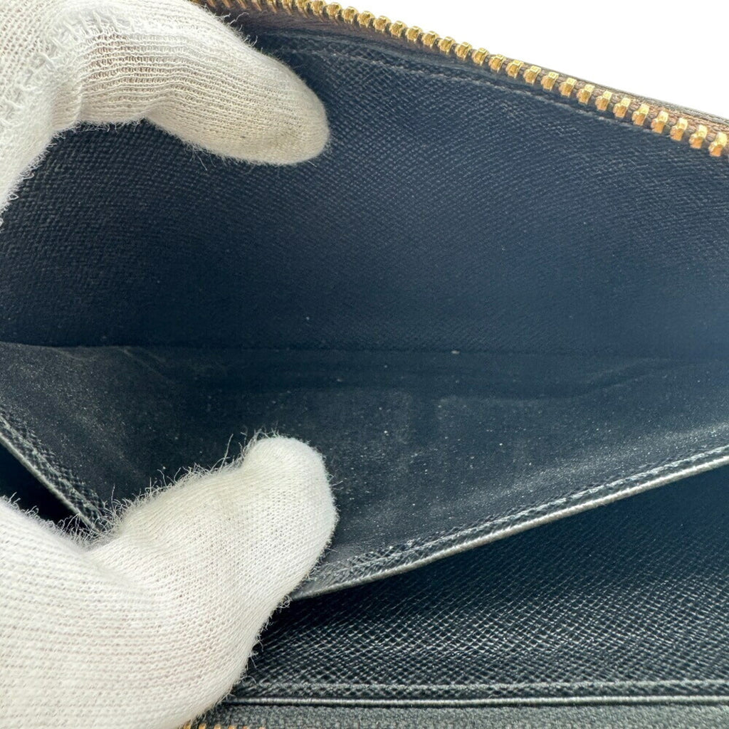 Louis Vuitton Brown Leather Long Wallet (Bi-Fold) (Pre-Owned)
