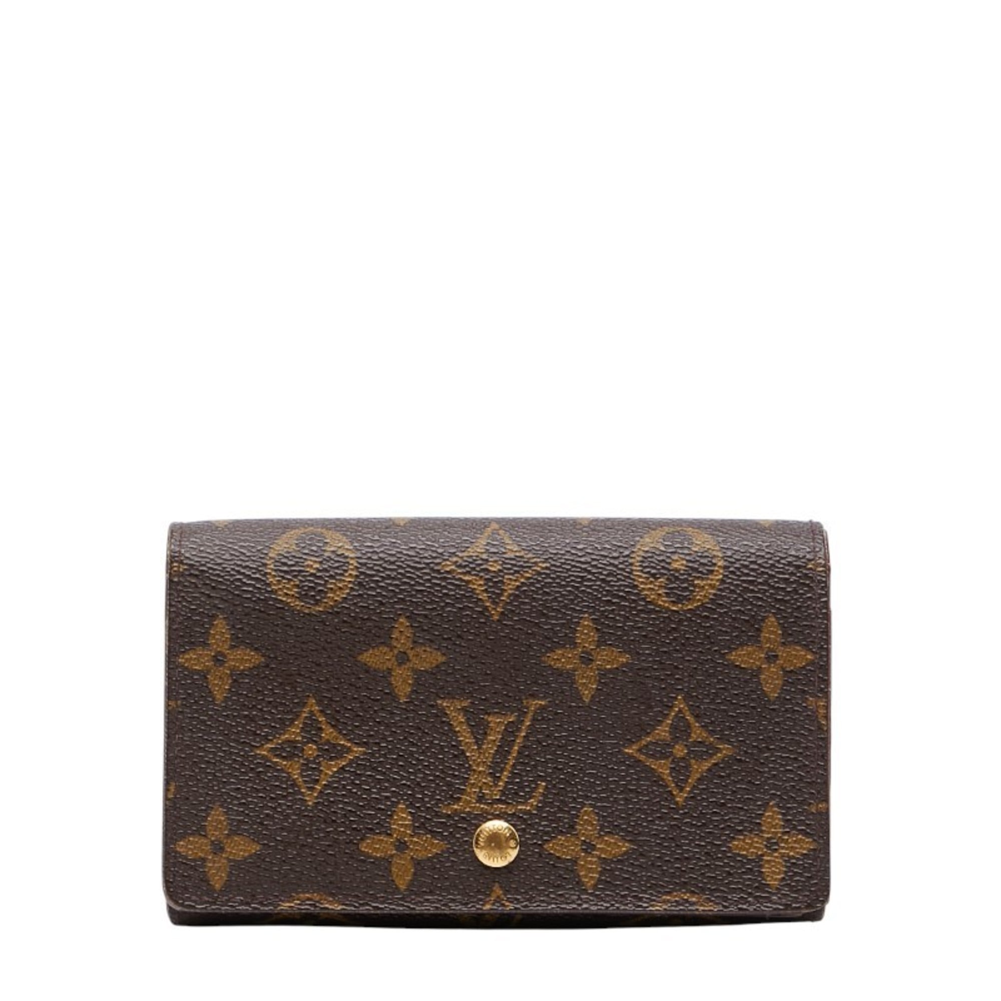 Louis Vuitton Brown Pvc Leather Wallet (Bi-Fold) (Pre-Owned)