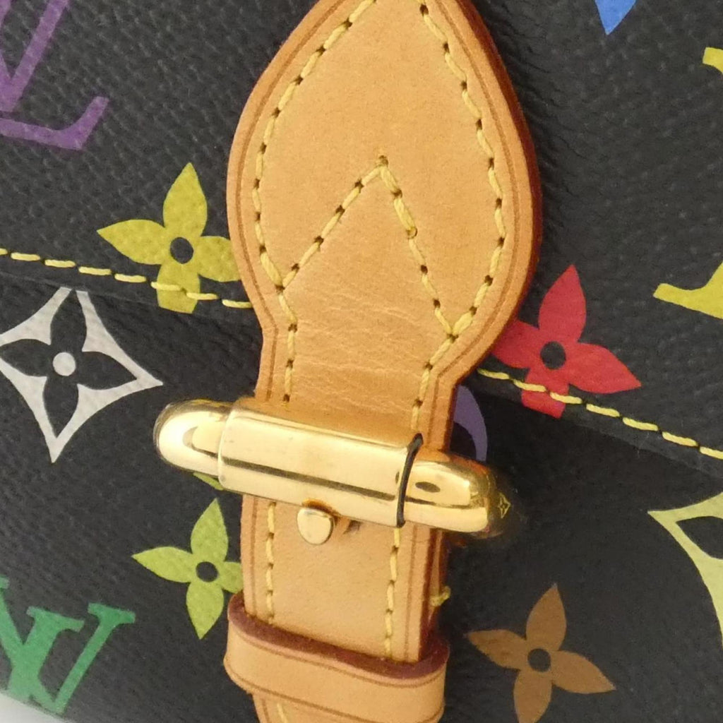 Louis Vuitton Black Multi-Color Coated Canvas Handbag (Pre-Owned)