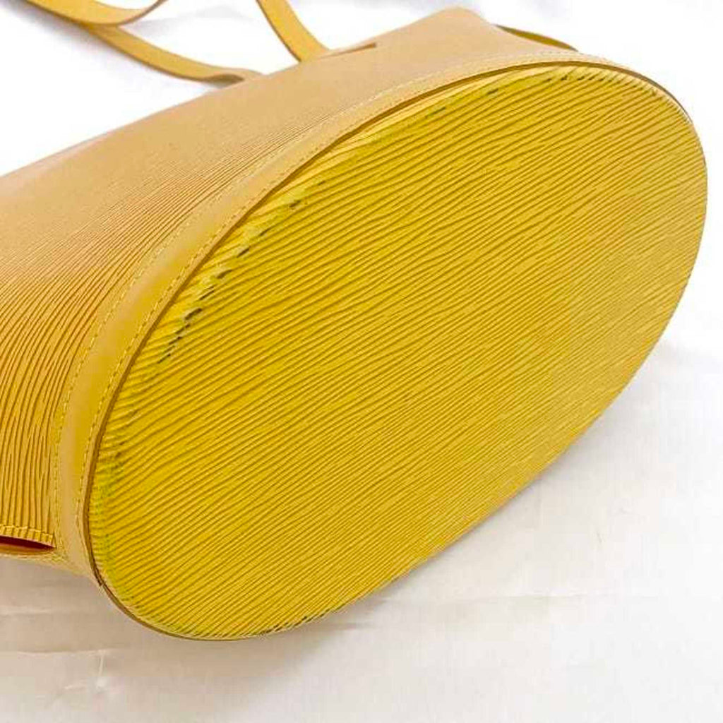 Louis Vuitton Epi Yellow Epi Leather Handbag Tote Bag (Pre-Owned)