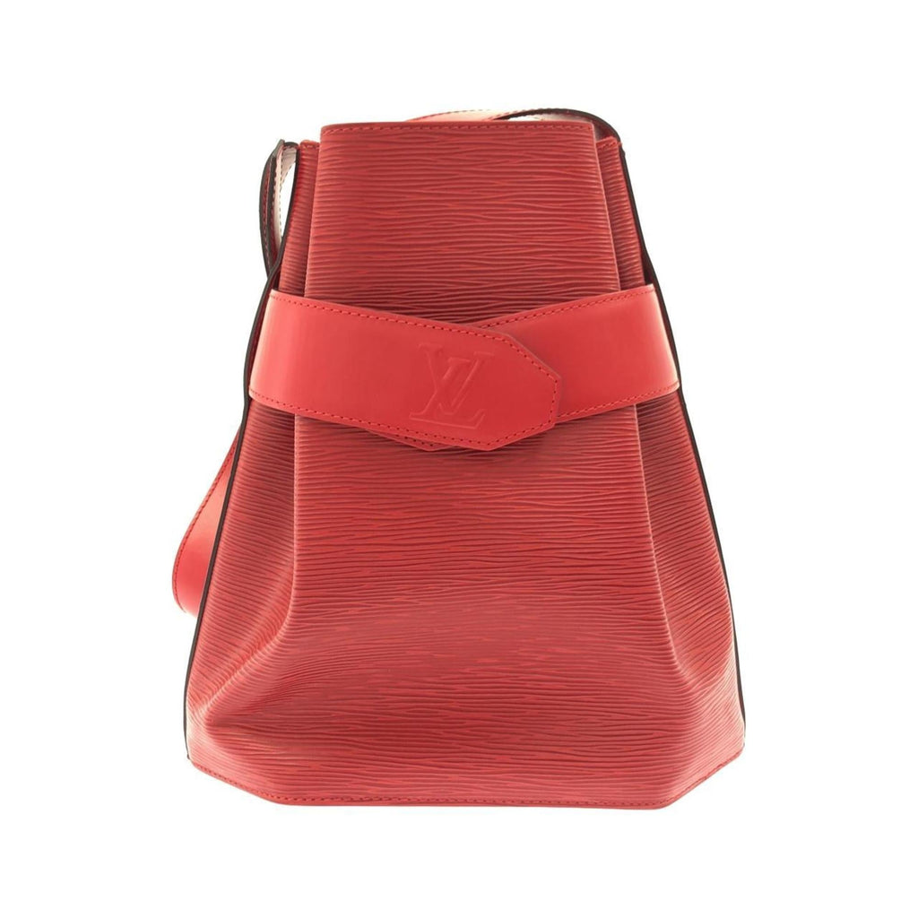 Louis Vuitton Red Color Leather Shoulder Bag (Pre-Owned)