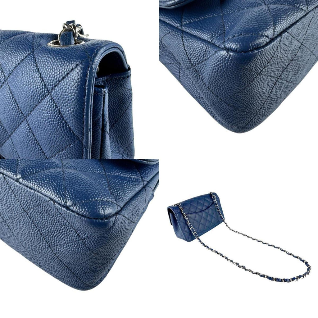 Classic Single Flap Bag Quilted Caviar Mini