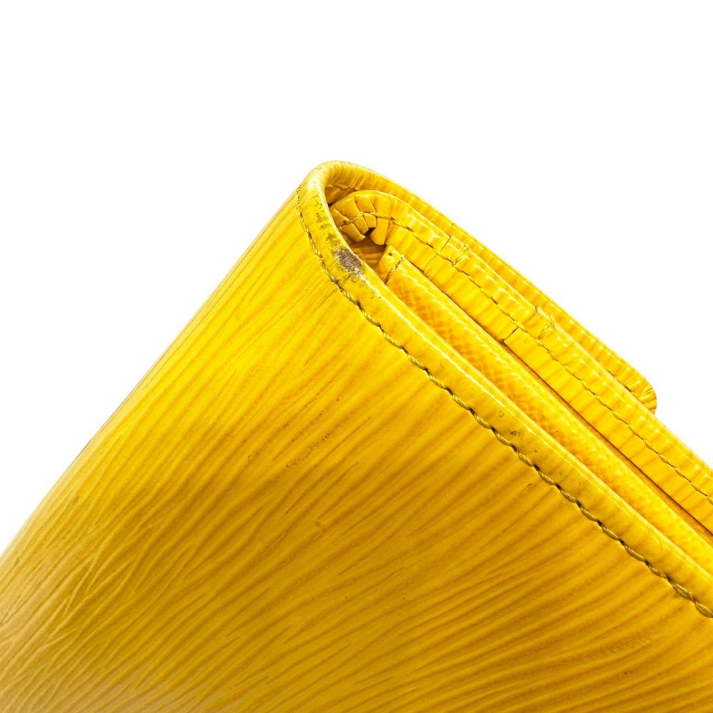 Louis Vuitton Yellow Epi Leather Long Wallet (Bi-Fold) (Pre-Owned)