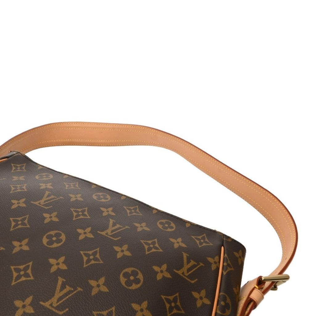 Louis Vuitton Brown Monogram Canvas Shoulder Bag (Pre-Owned)