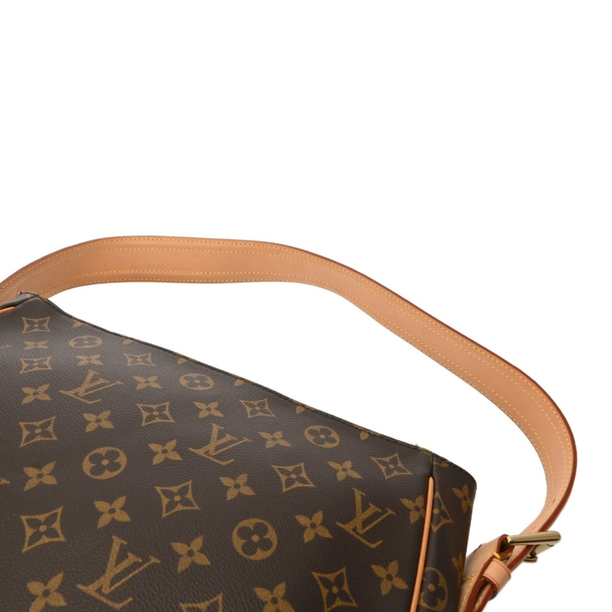 Louis Vuitton Brown Monogram Canvas Shoulder Bag (Pre-Owned)