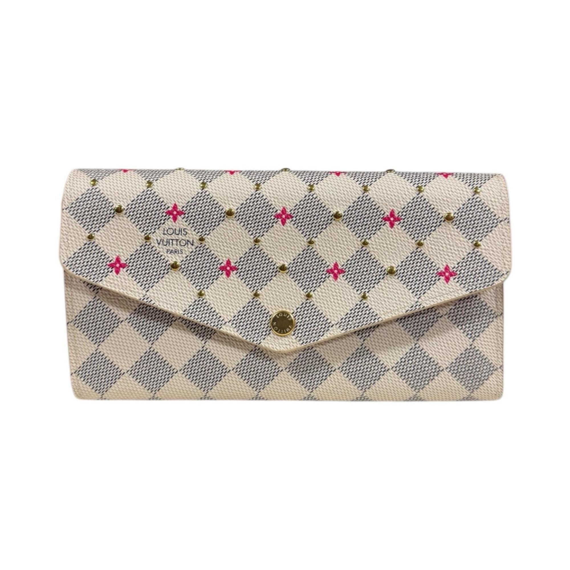 Louis Vuitton Damier Azur Damier Azur White Damier Azur Long Wallet (Bi-Fold) (Pre-Owned)