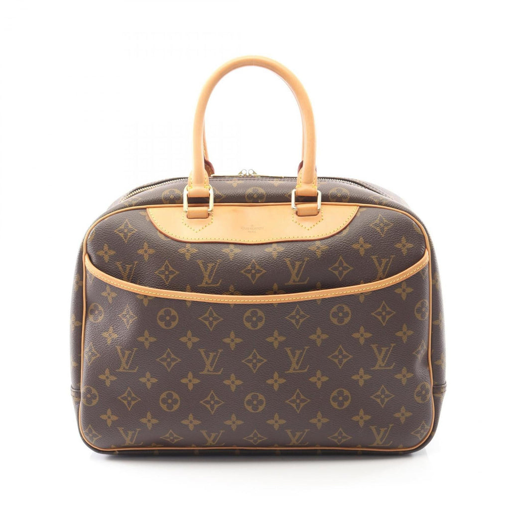 Louis Vuitton Monogram Brown Coated Canvas Leather Handbag (Pre-Owned)