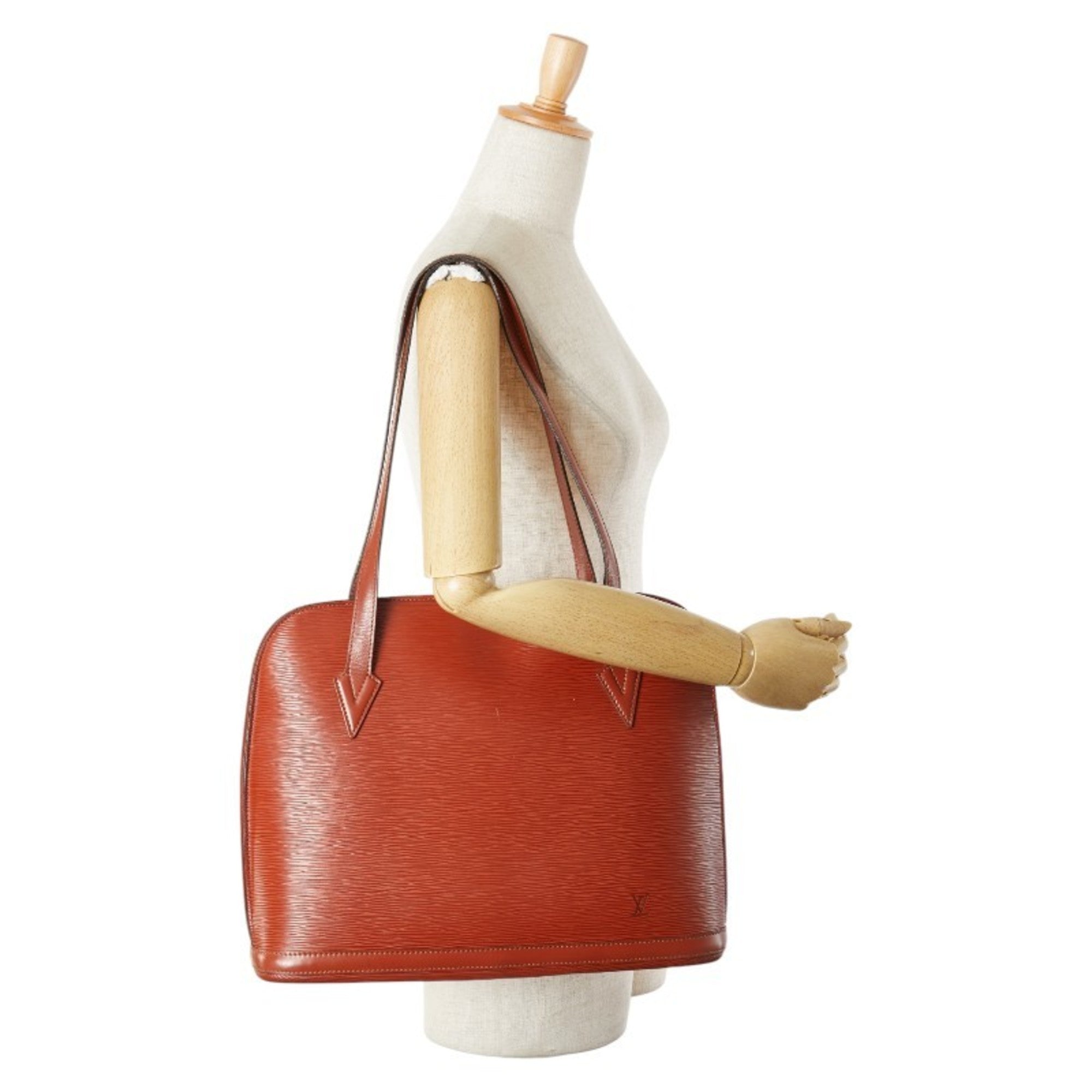 Louis Vuitton Kenyan Brown Leather Shoulder Bag Tote Bag (Pre-Owned)