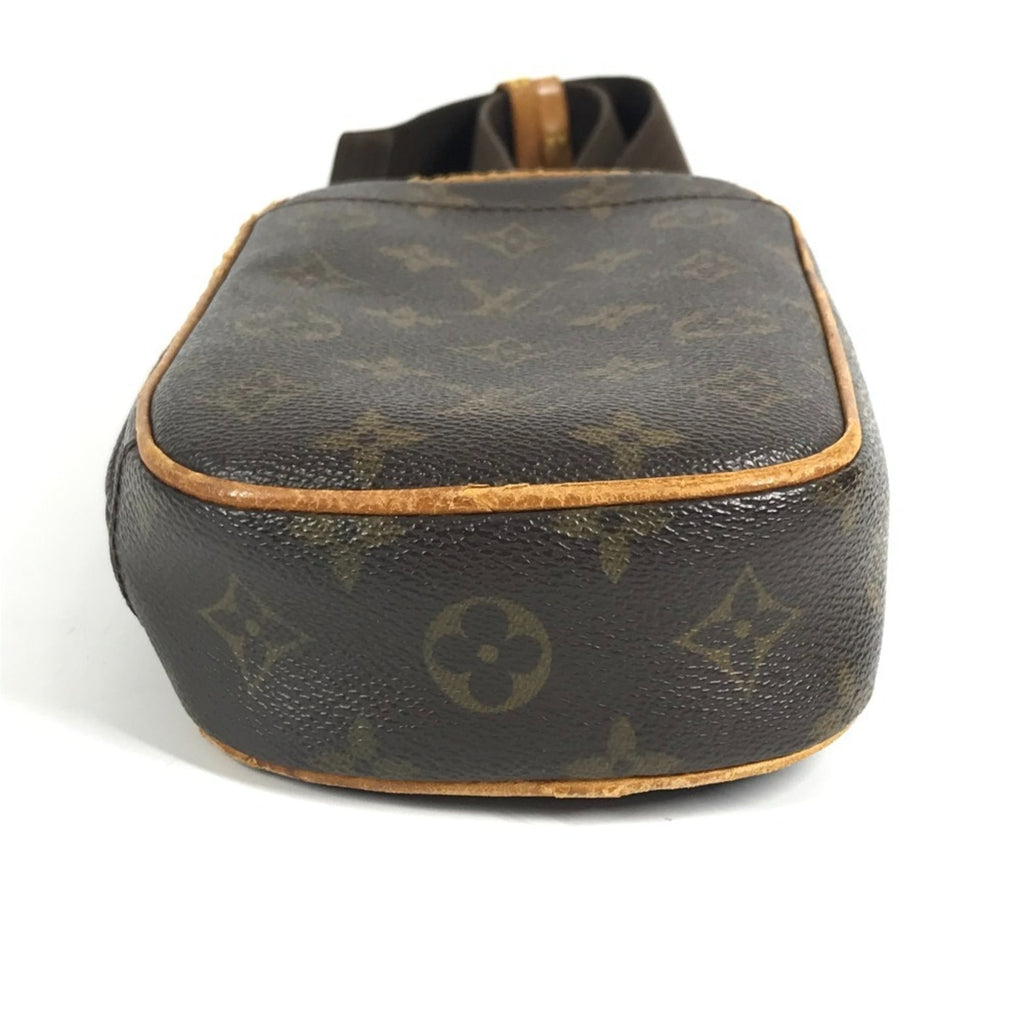 Louis Vuitton Brown Monogram Pochette Shoulder Bag Sling Bag (Pre-Owned)
