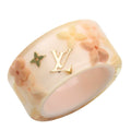 Louis Vuitton Monogram Pink Rose Monogram Resin Band Ring (Pre-Owned)