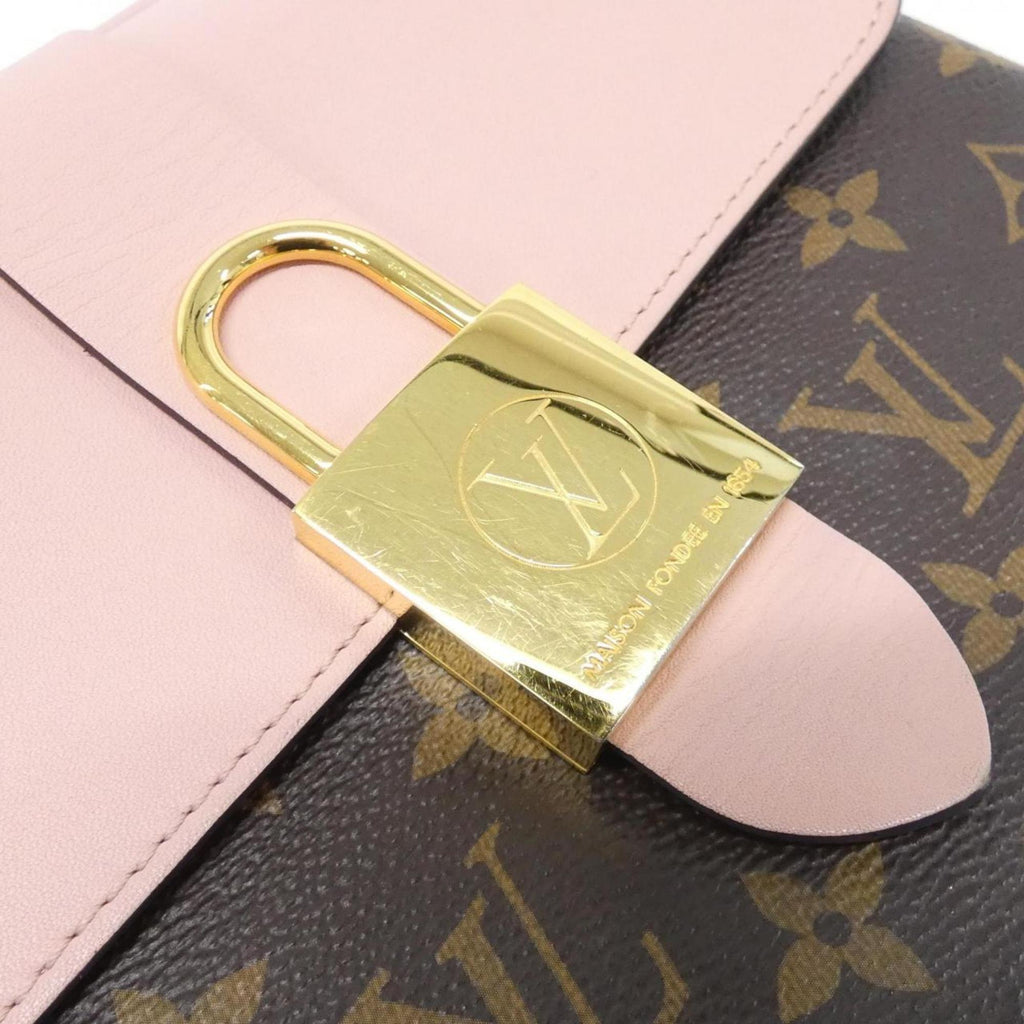 Louis Vuitton Marron Rose Poudre Coated Canvas Handbag (Pre-Owned)