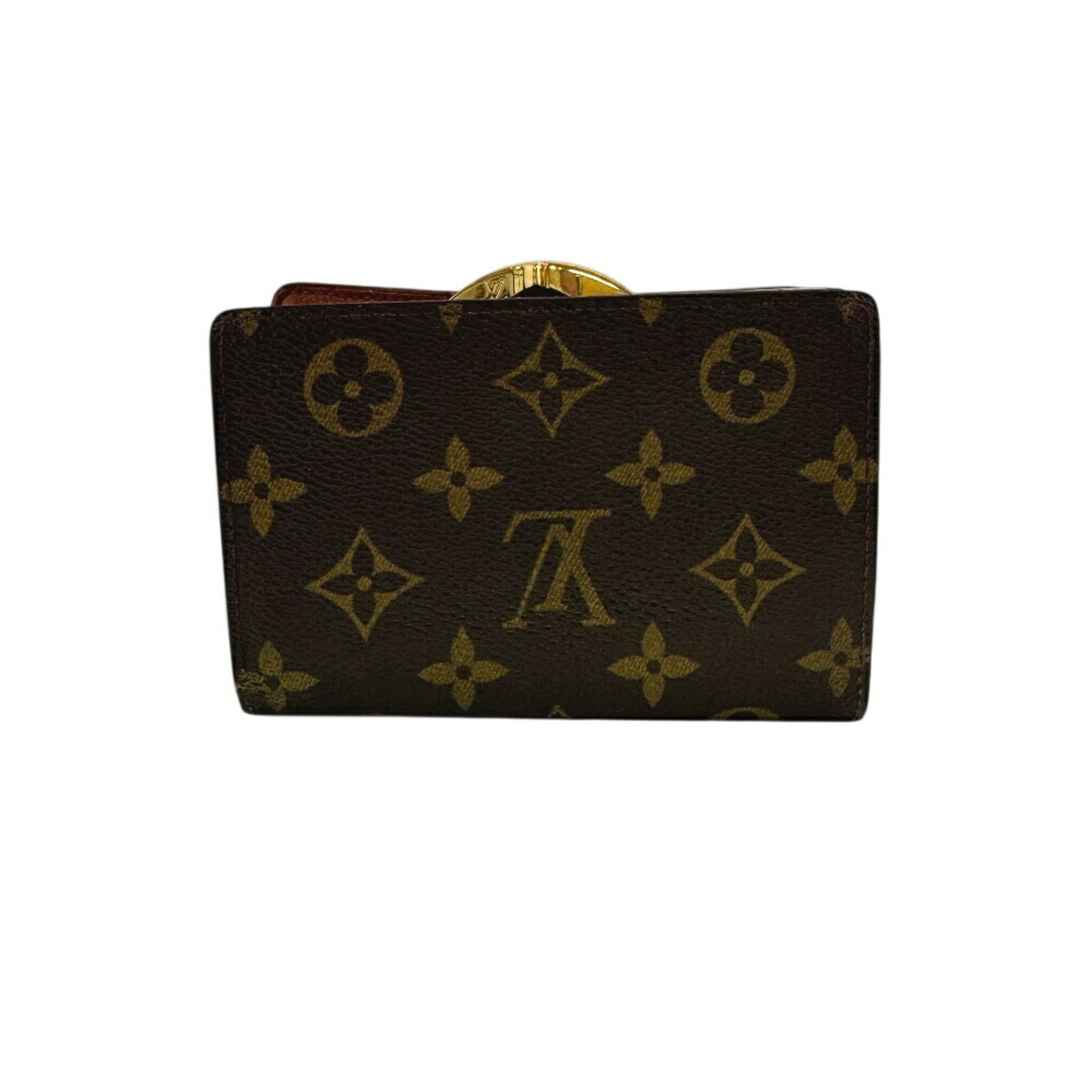 Louis Vuitton Monogram Brown Monogram Leather Wallet (Bi-Fold) (Pre-Owned)