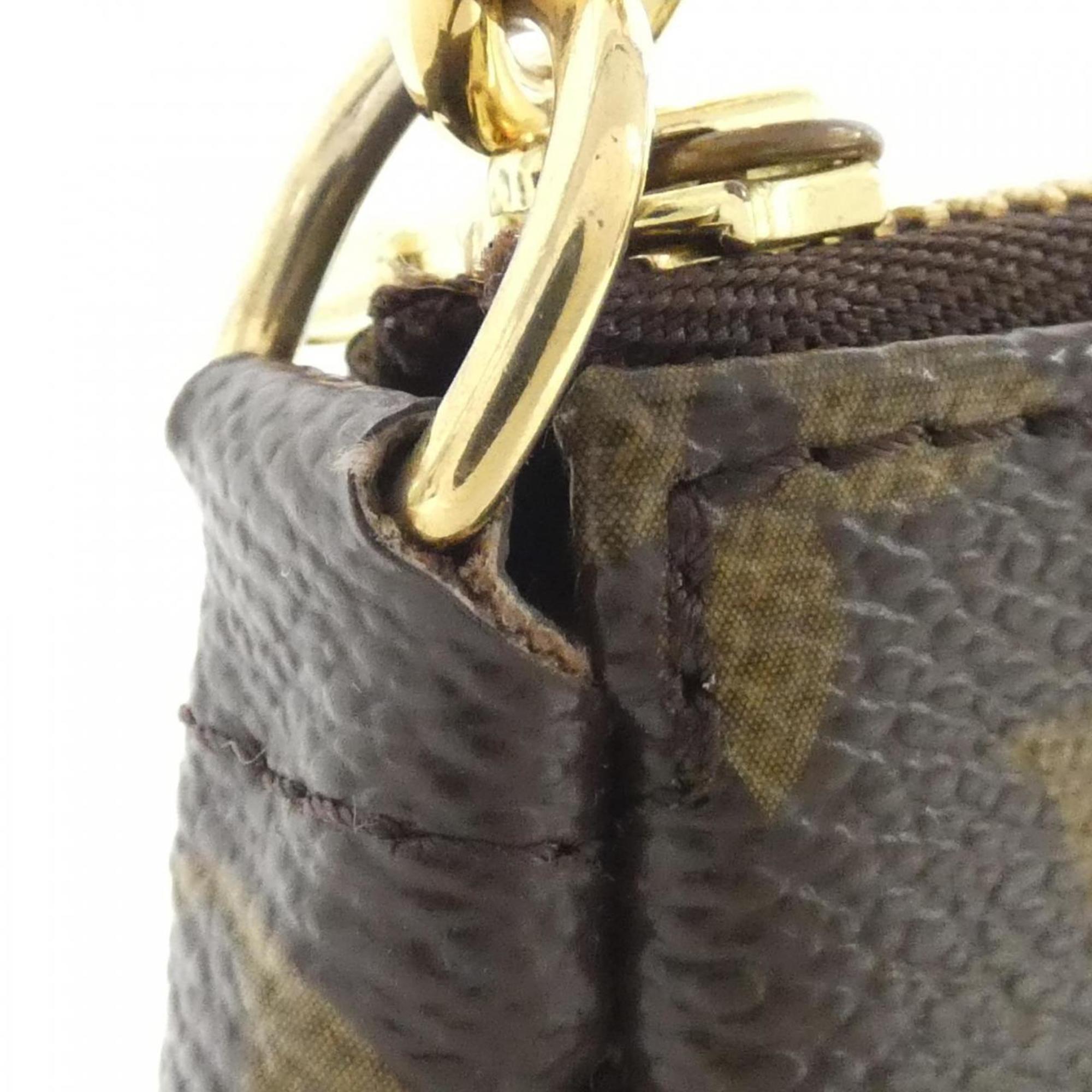 Louis Vuitton Marron Coated Canvas Pouch (Pre-Owned)