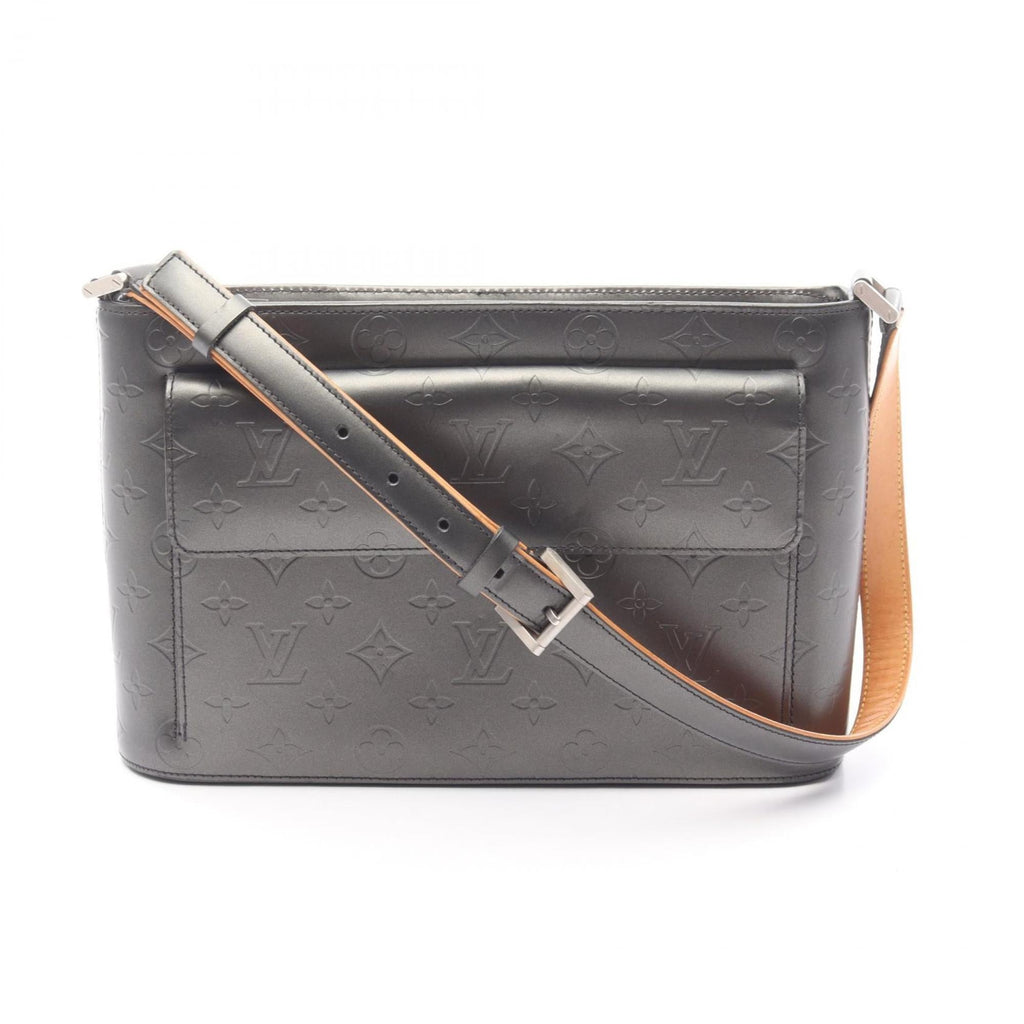 Louis Vuitton Black Leather Shoulder Bag (Pre-Owned)