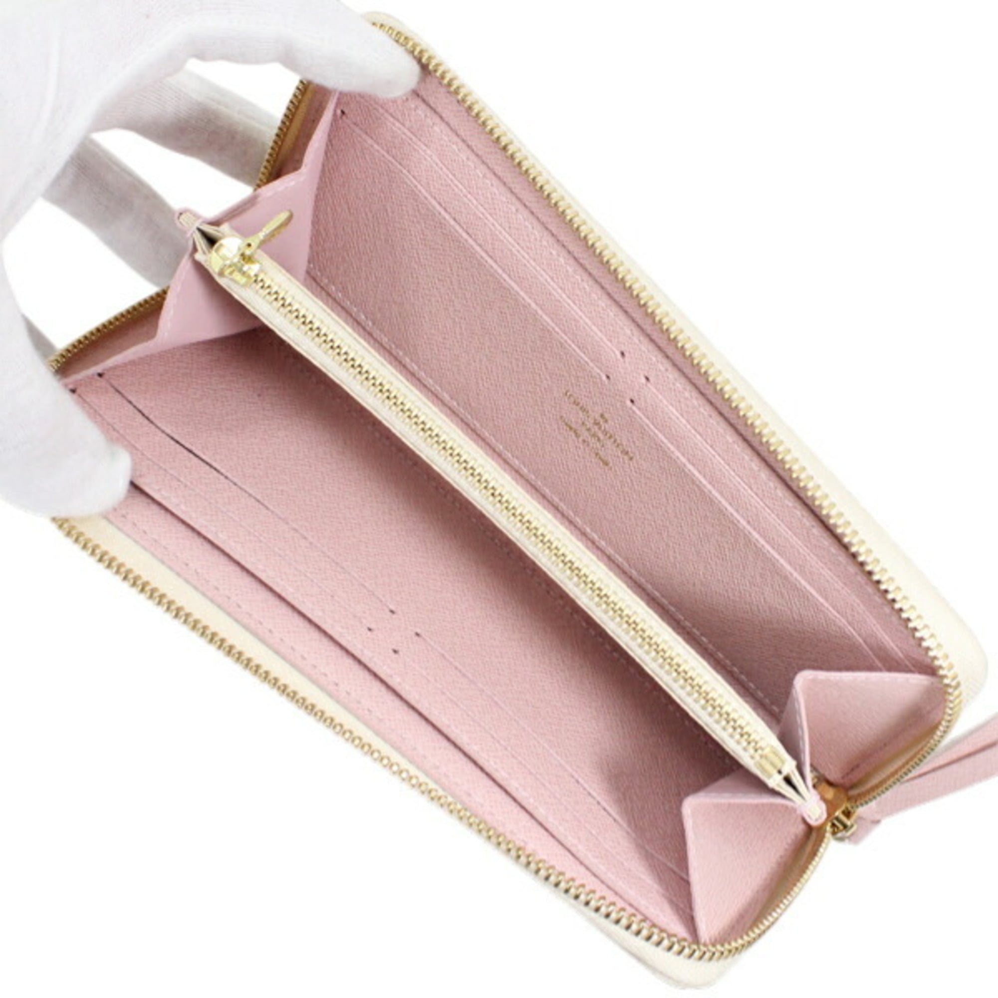 Louis Vuitton Damier Azur Rose Ballerine Damier Azur Long Wallet (Bi-Fold) (Pre-Owned)