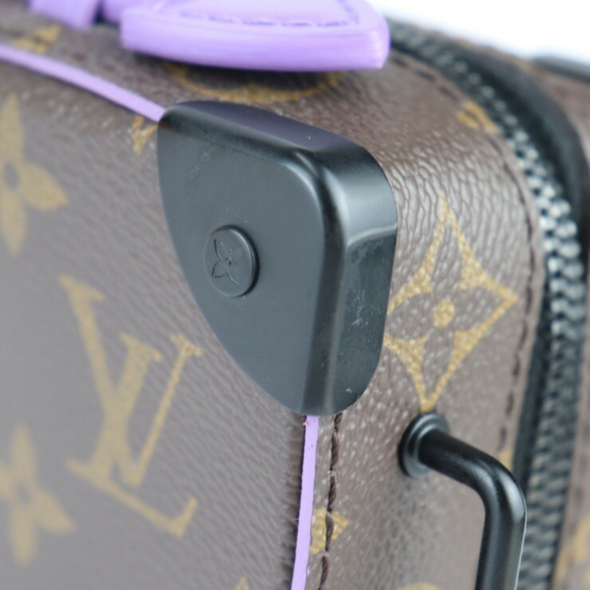 Louis Vuitton Brown Purple Pvc Leather Clutch Bag Handbag Pochette Shoulder Bag (Pre-Owned)
