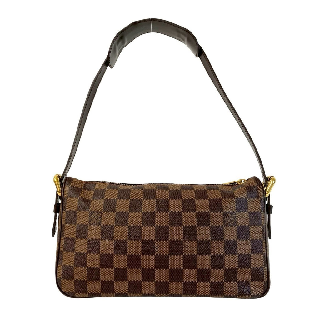 Louis Vuitton Brown Leather Pvc Shoulder Bag Tote Bag (Pre-Owned)