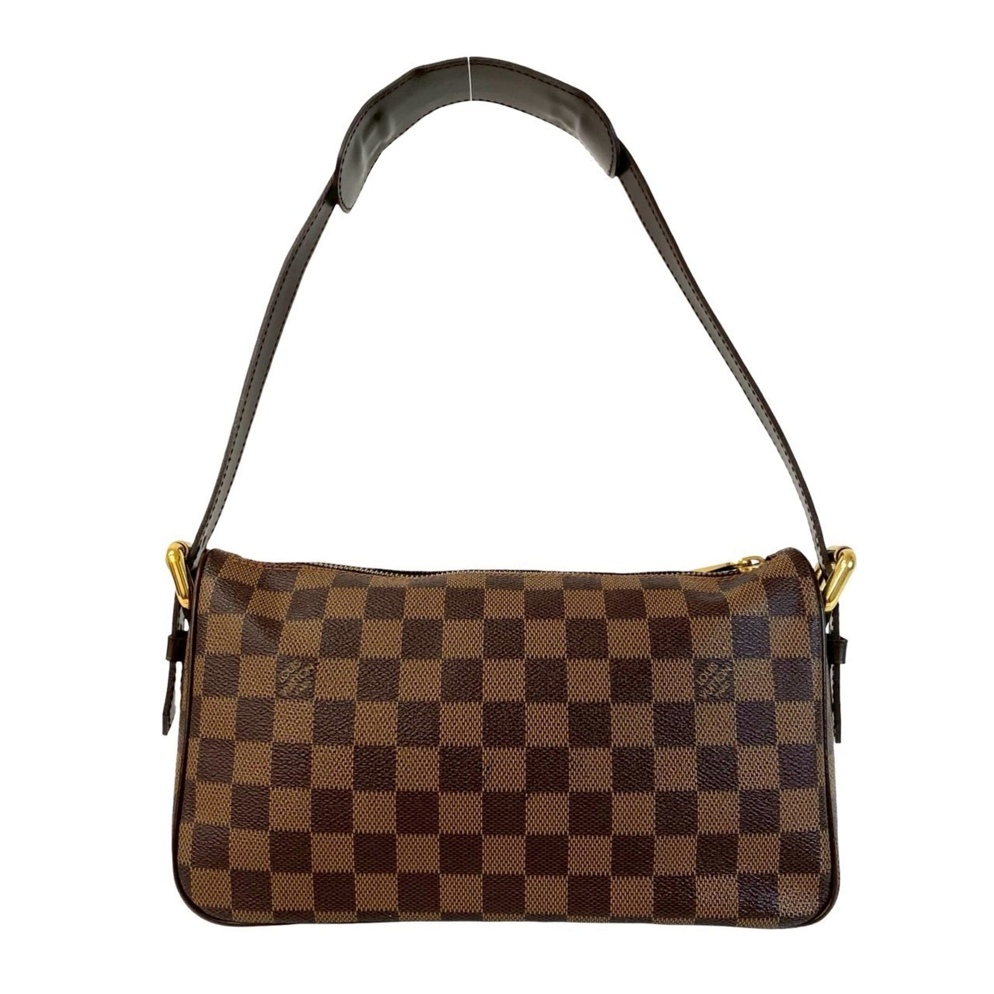 Louis Vuitton Brown Leather Pvc Shoulder Bag Tote Bag (Pre-Owned)