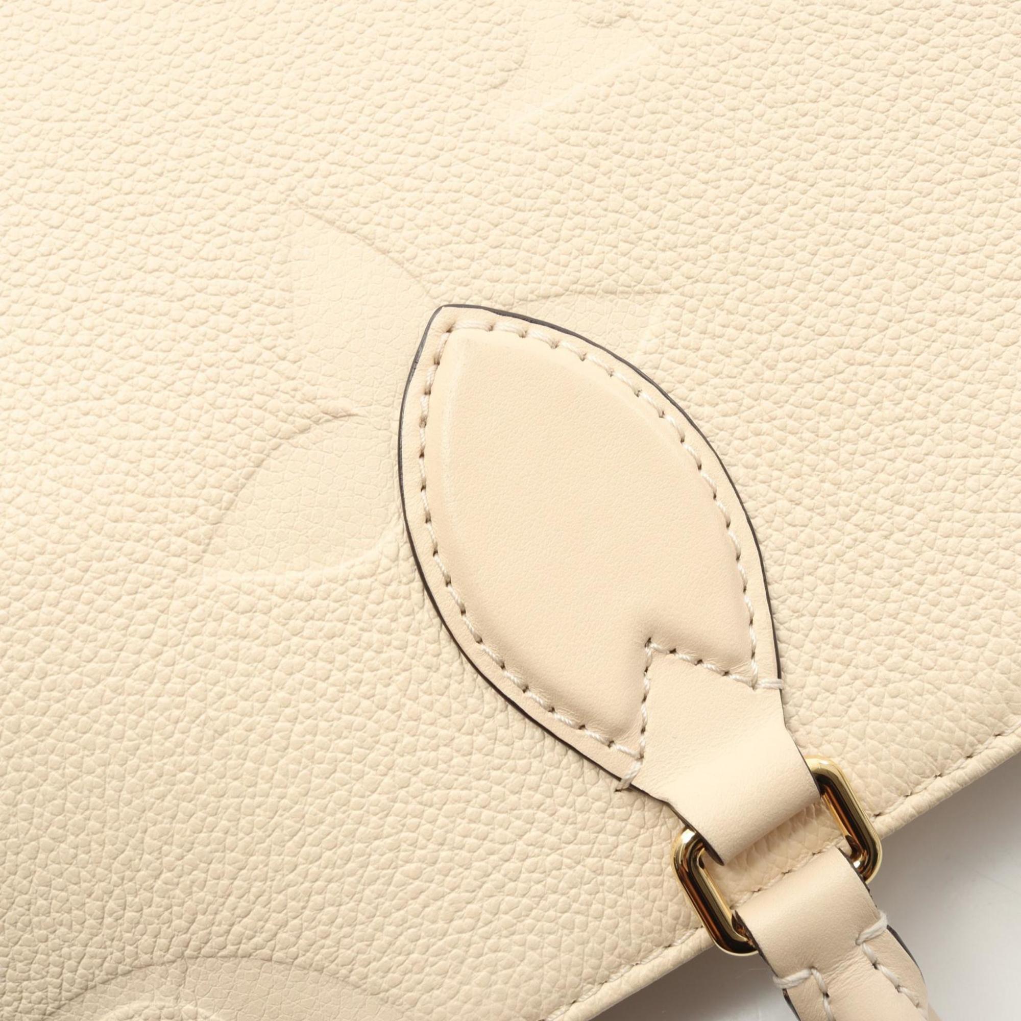 Louis Vuitton Cream Ivory Monogram Empreinte Tote Bag (Pre-Owned)