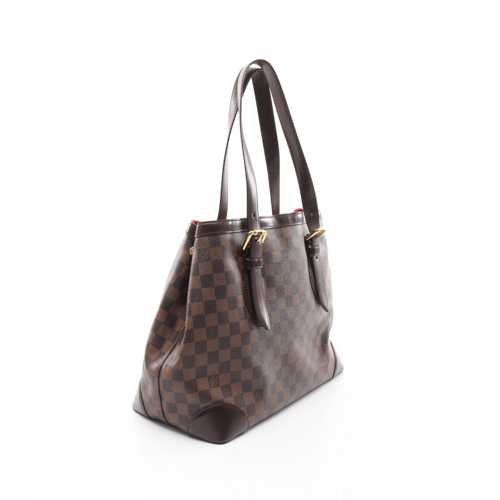 Louis Vuitton Brown Ebene Coated Canvas Leather Tote Bag (Pre-Owned)