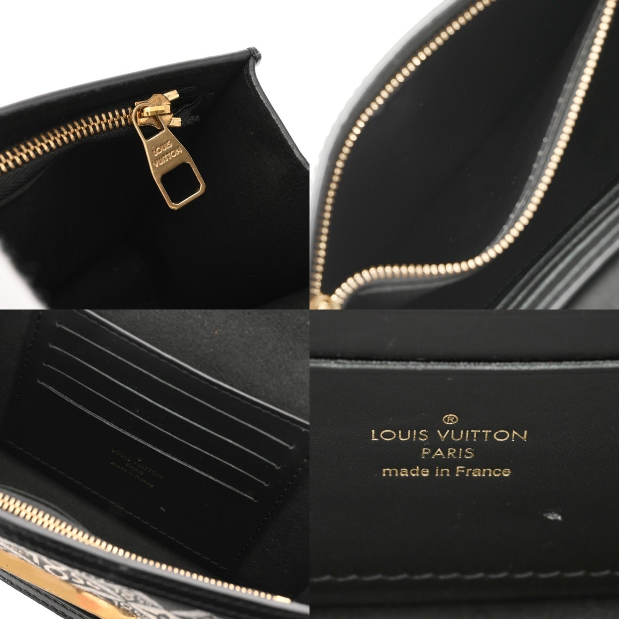 Louis Vuitton Monogram Black Leather Shoulder Bag (Pre-Owned)