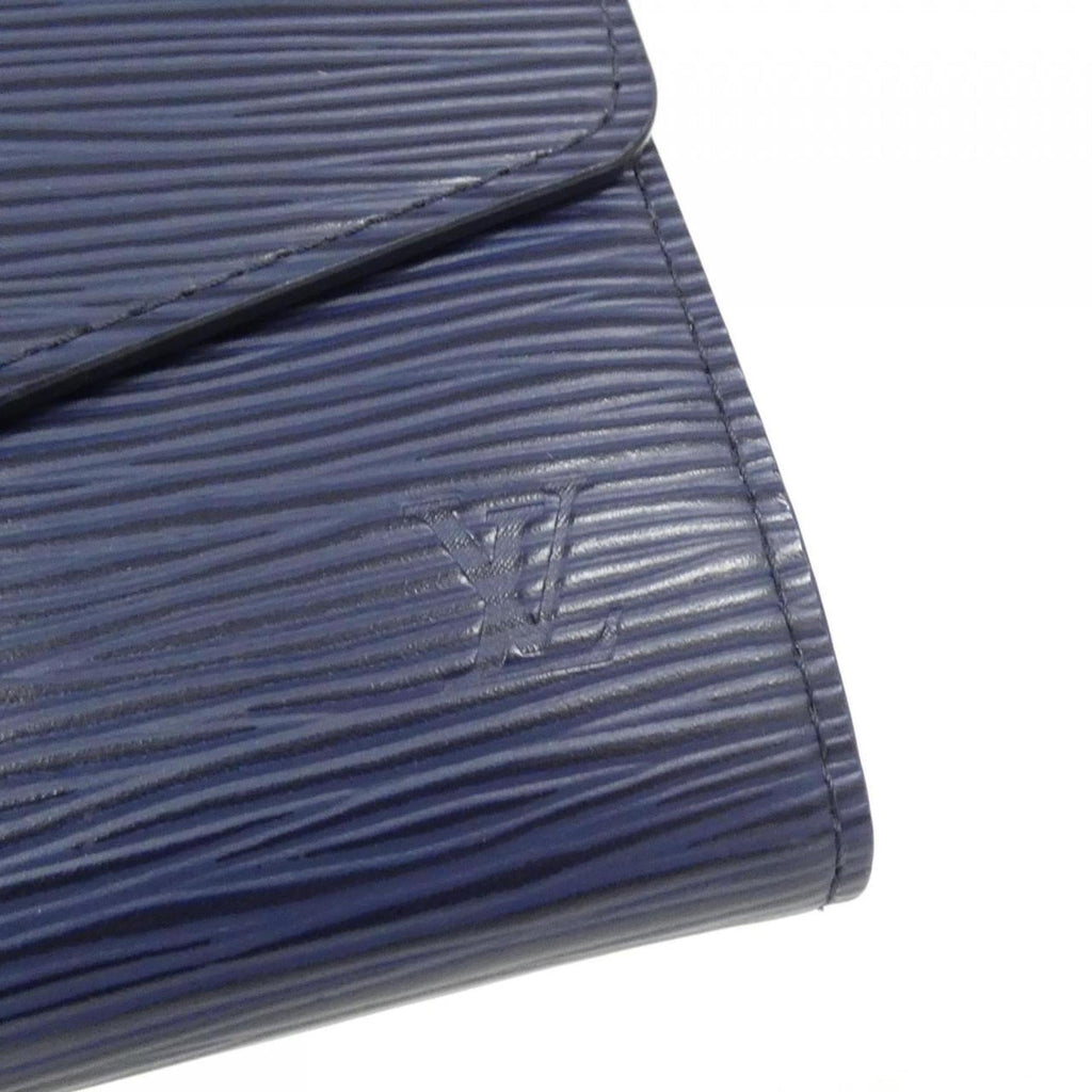 Louis Vuitton Indigo Leather Long Wallet (Bi-Fold) (Pre-Owned)