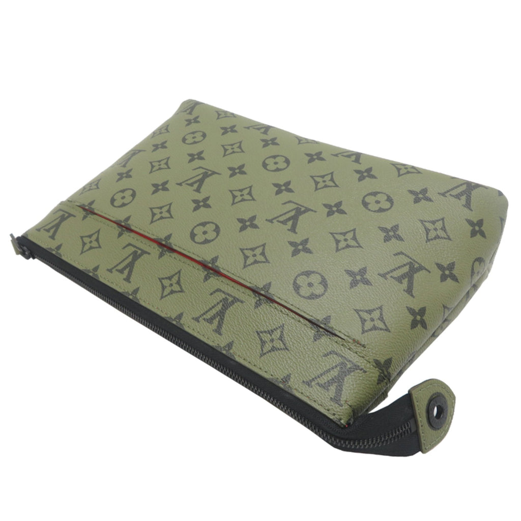 Louis Vuitton Monogram Green Monogram Clutch Bag (Pre-Owned)