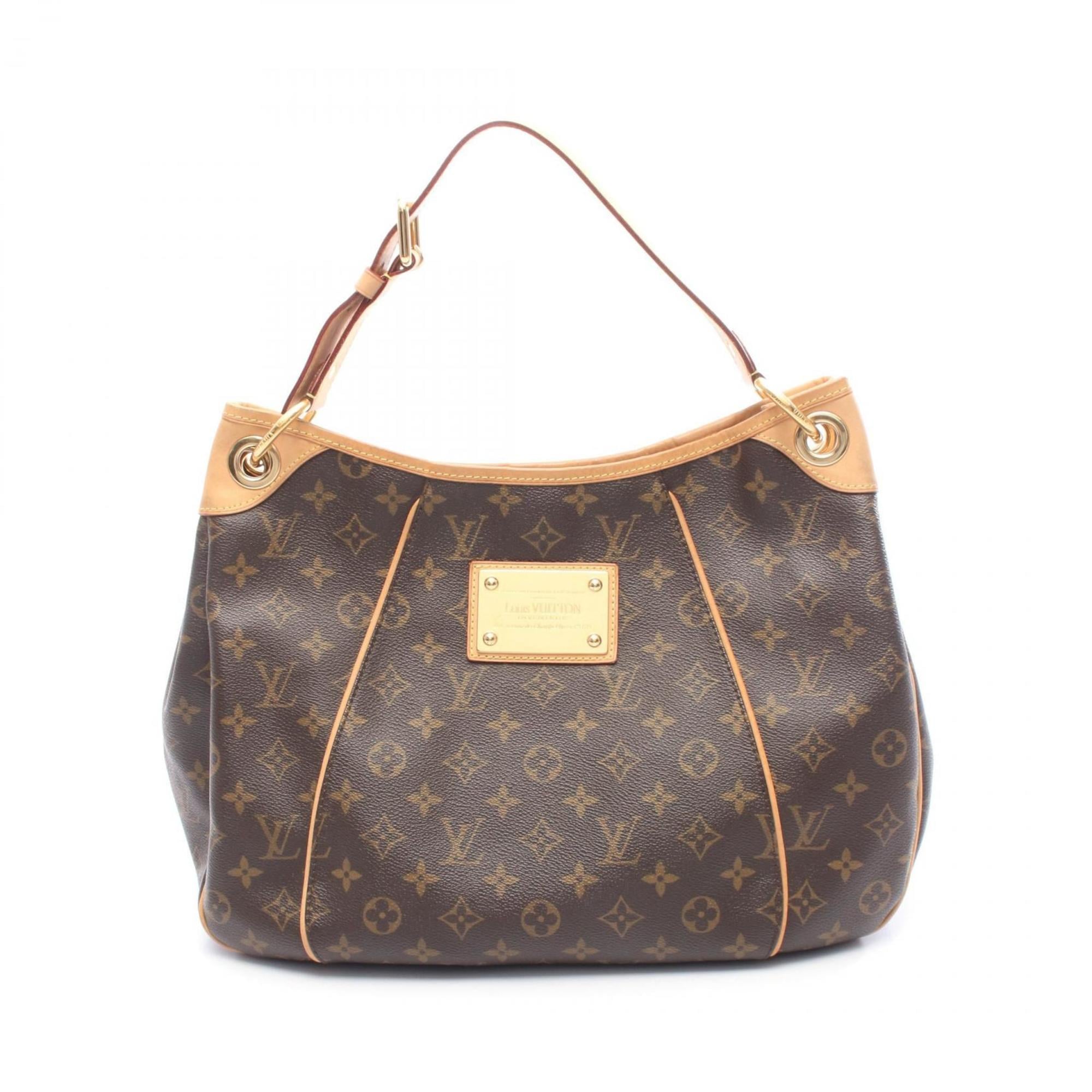 Louis Vuitton Brown Coated Canvas Leather Shoulder Bag (Pre-Owned)