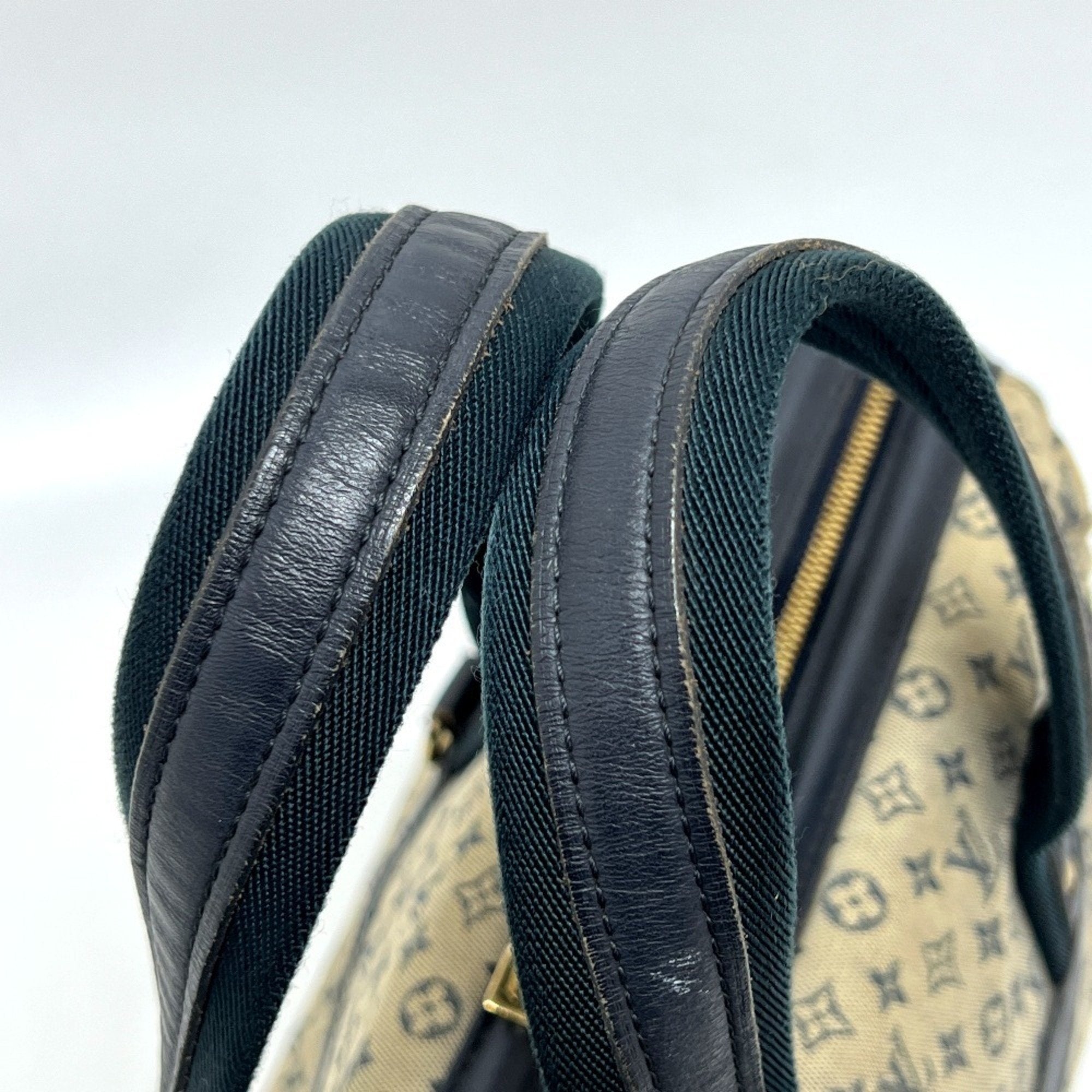 Louis Vuitton Galle Monogram Navy Monogram Mini Boston Bag Handbag (Pre-Owned)