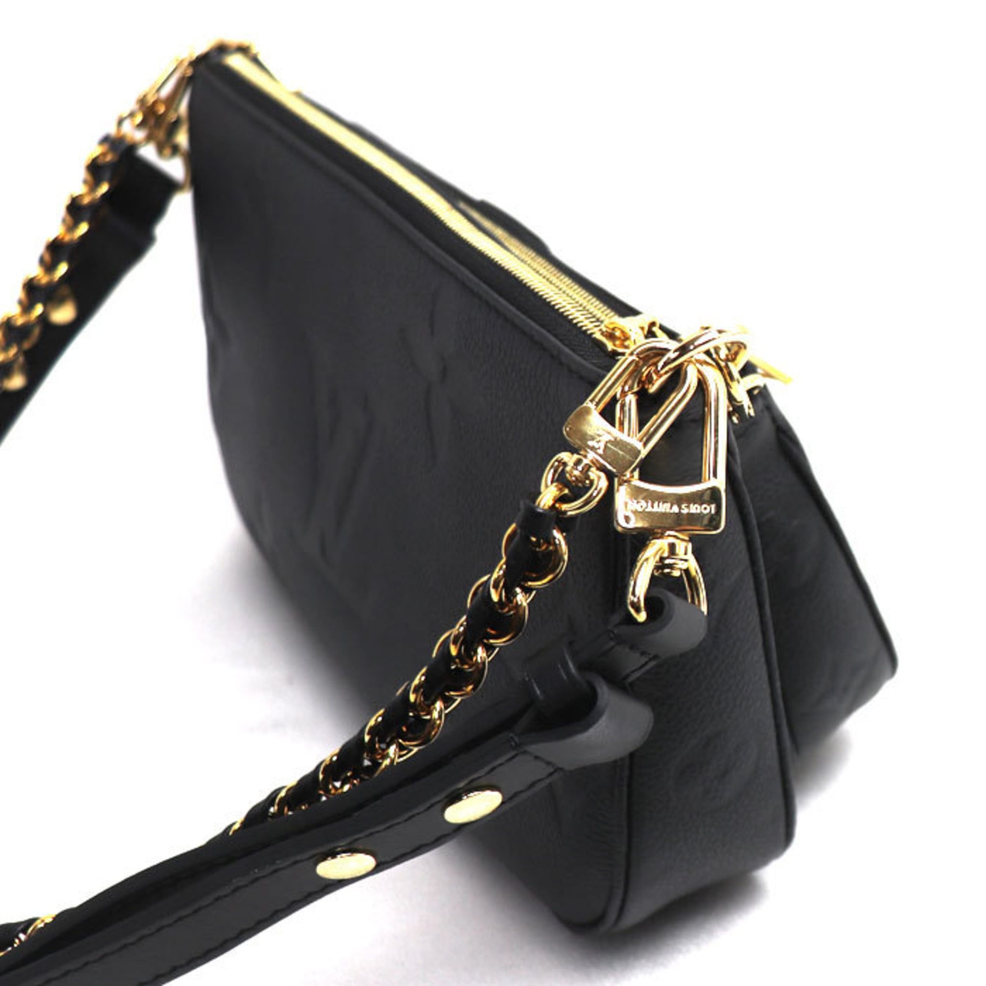 Louis Vuitton Black Monogram Empreinte Pouch Shoulder Bag (Pre-Owned)