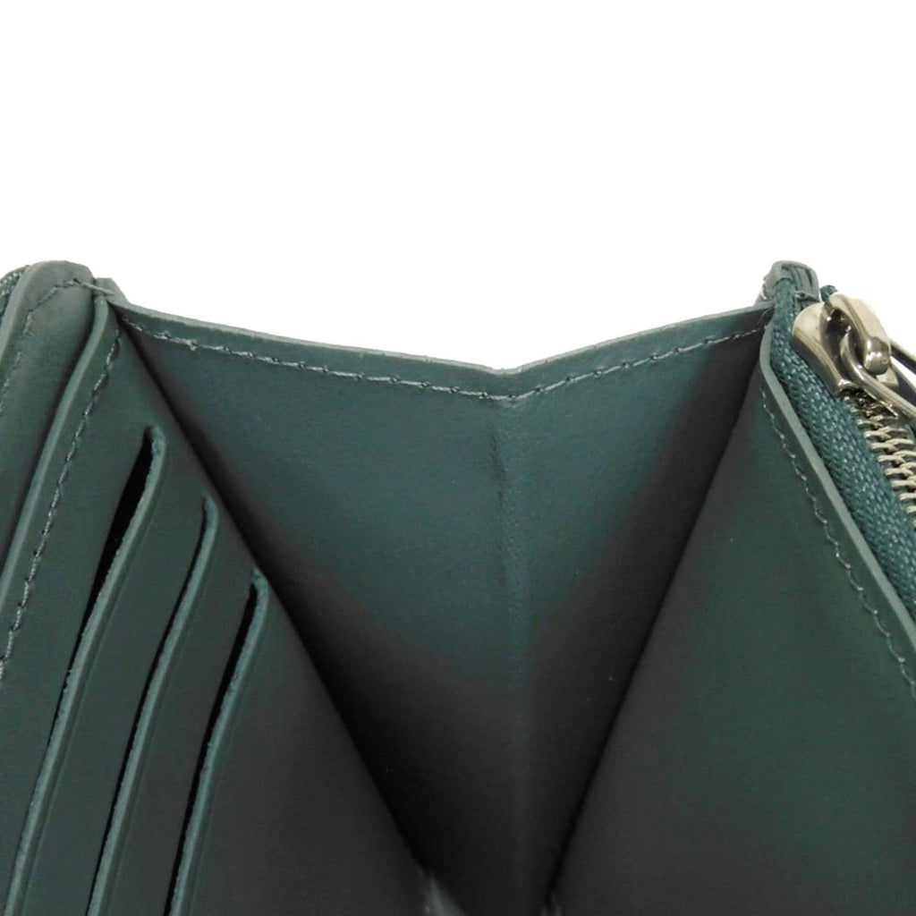 Louis Vuitton Green Leather Long Wallet (Bi-Fold) (Pre-Owned)