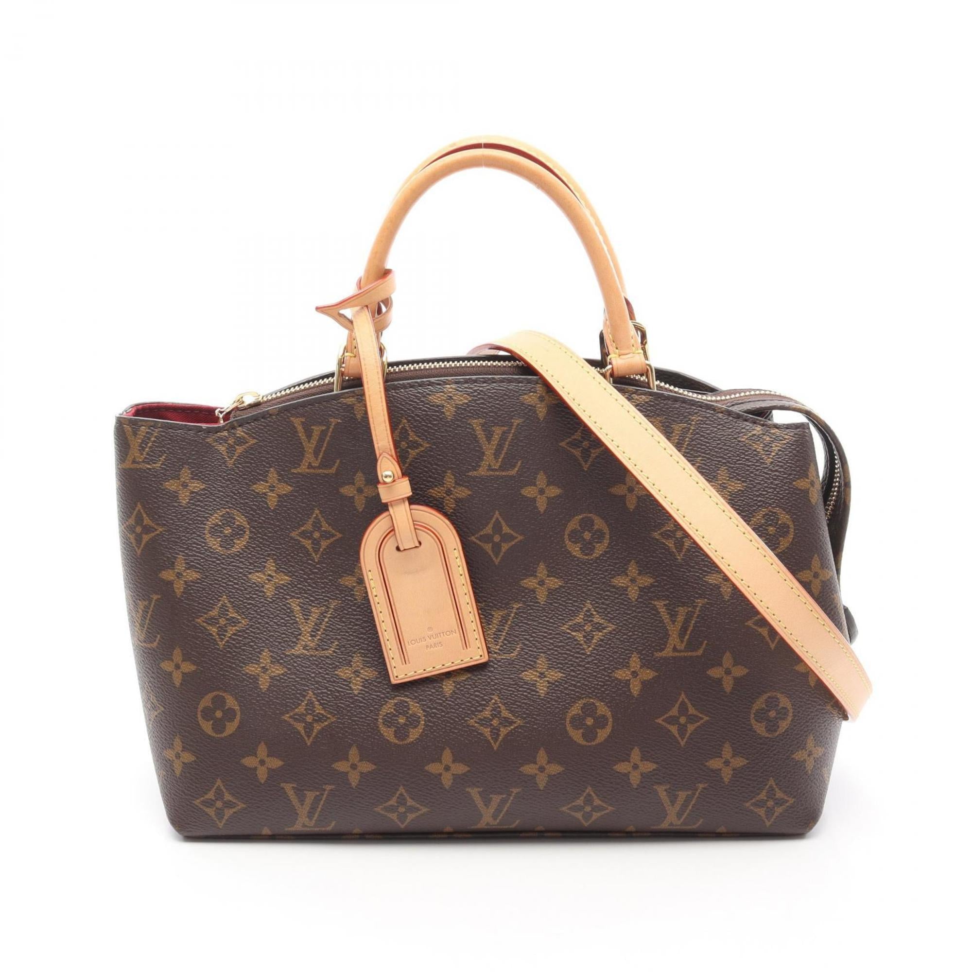 Louis Vuitton Brown Coated Canvas Leather Handbag (Pre-Owned)