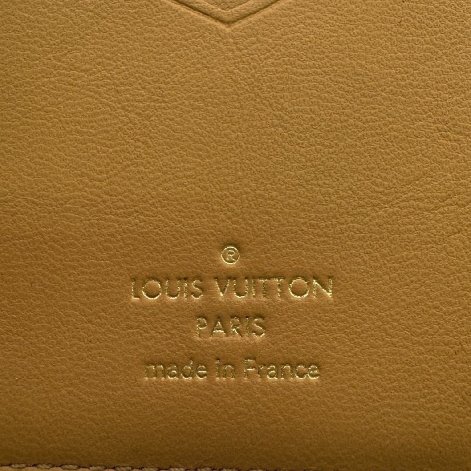 Louis Vuitton Black Leather Long Wallet (Bi-Fold) (Pre-Owned)