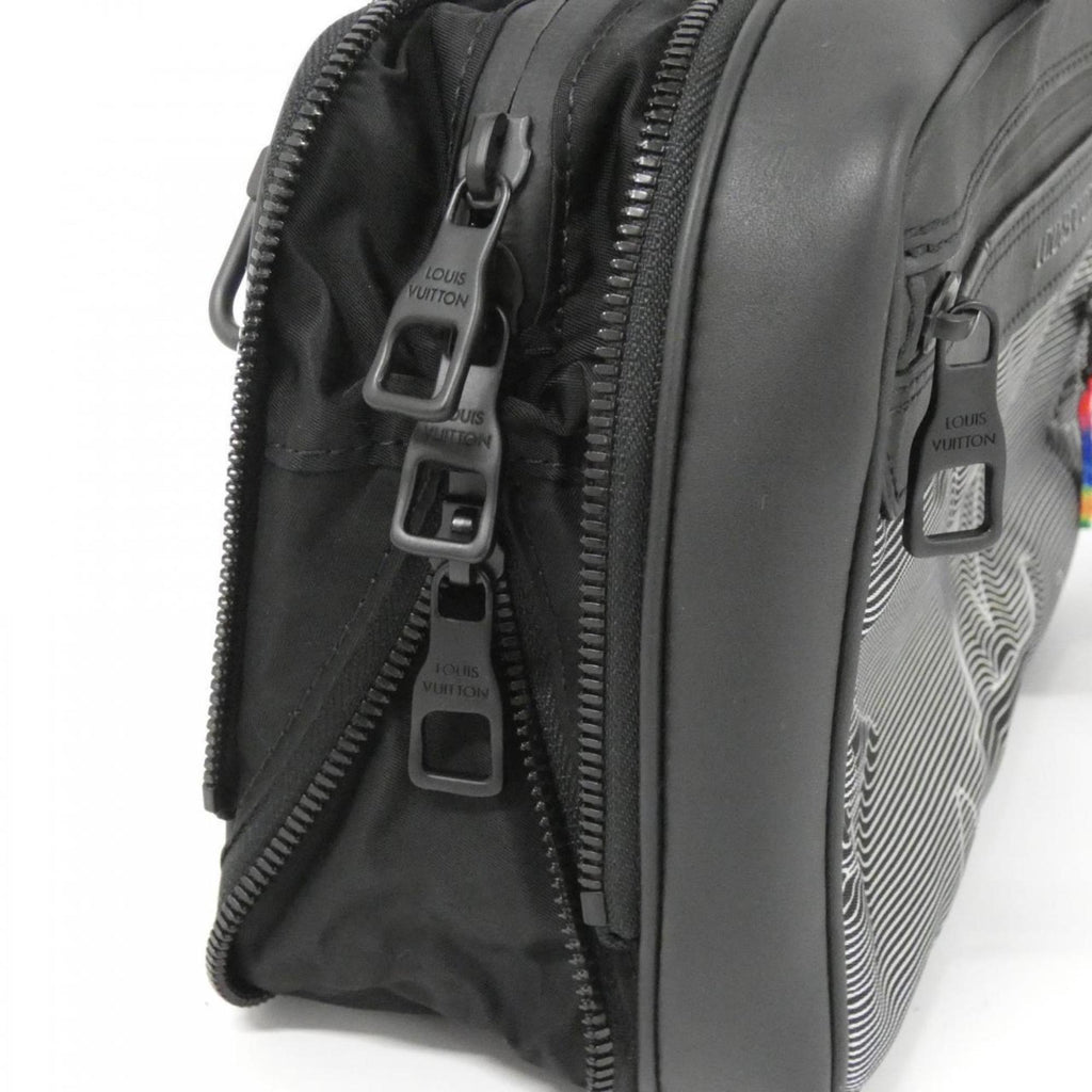 Louis Vuitton Black Nylon Leather Shoulder Bag (Pre-Owned)
