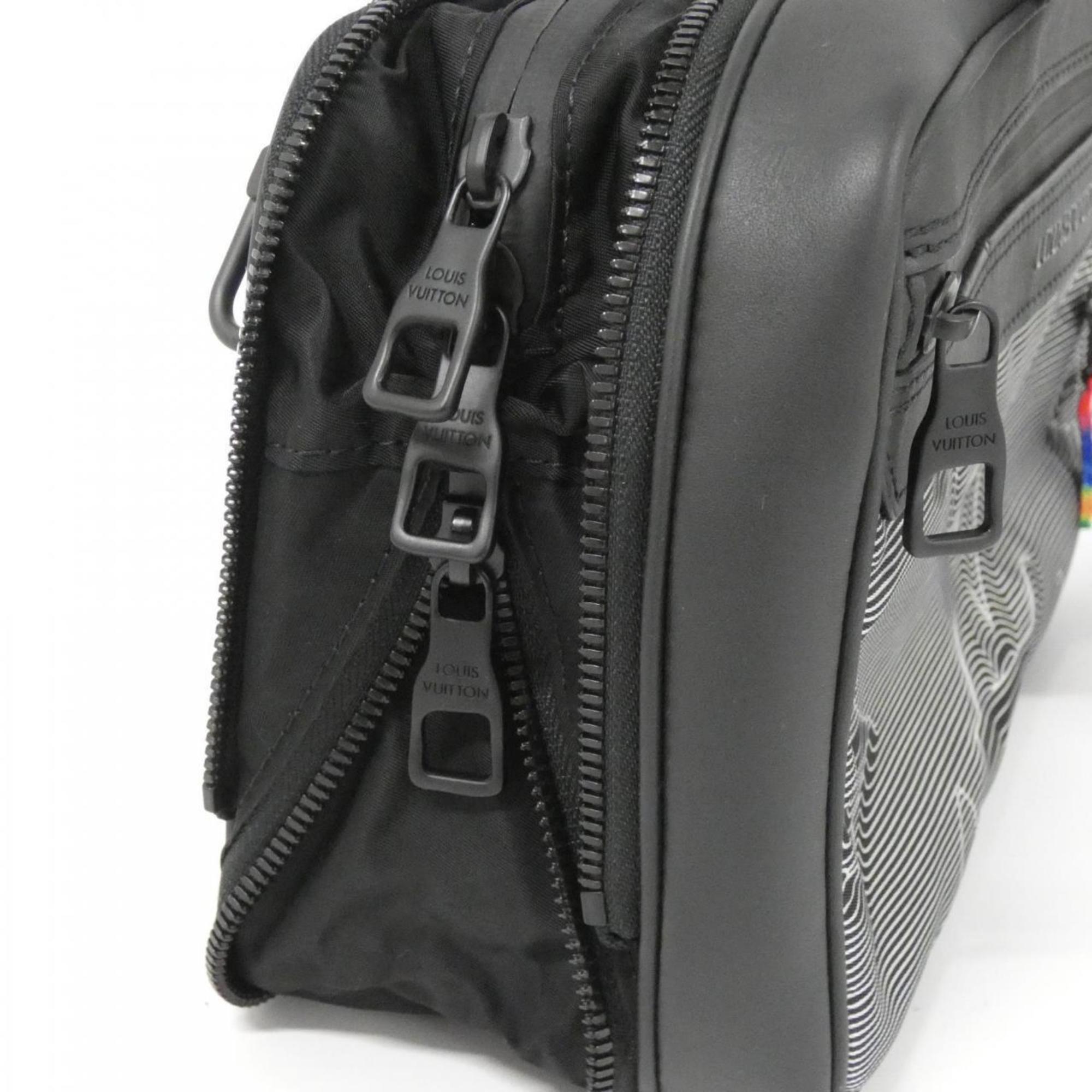 Louis Vuitton Black Nylon Leather Shoulder Bag (Pre-Owned)