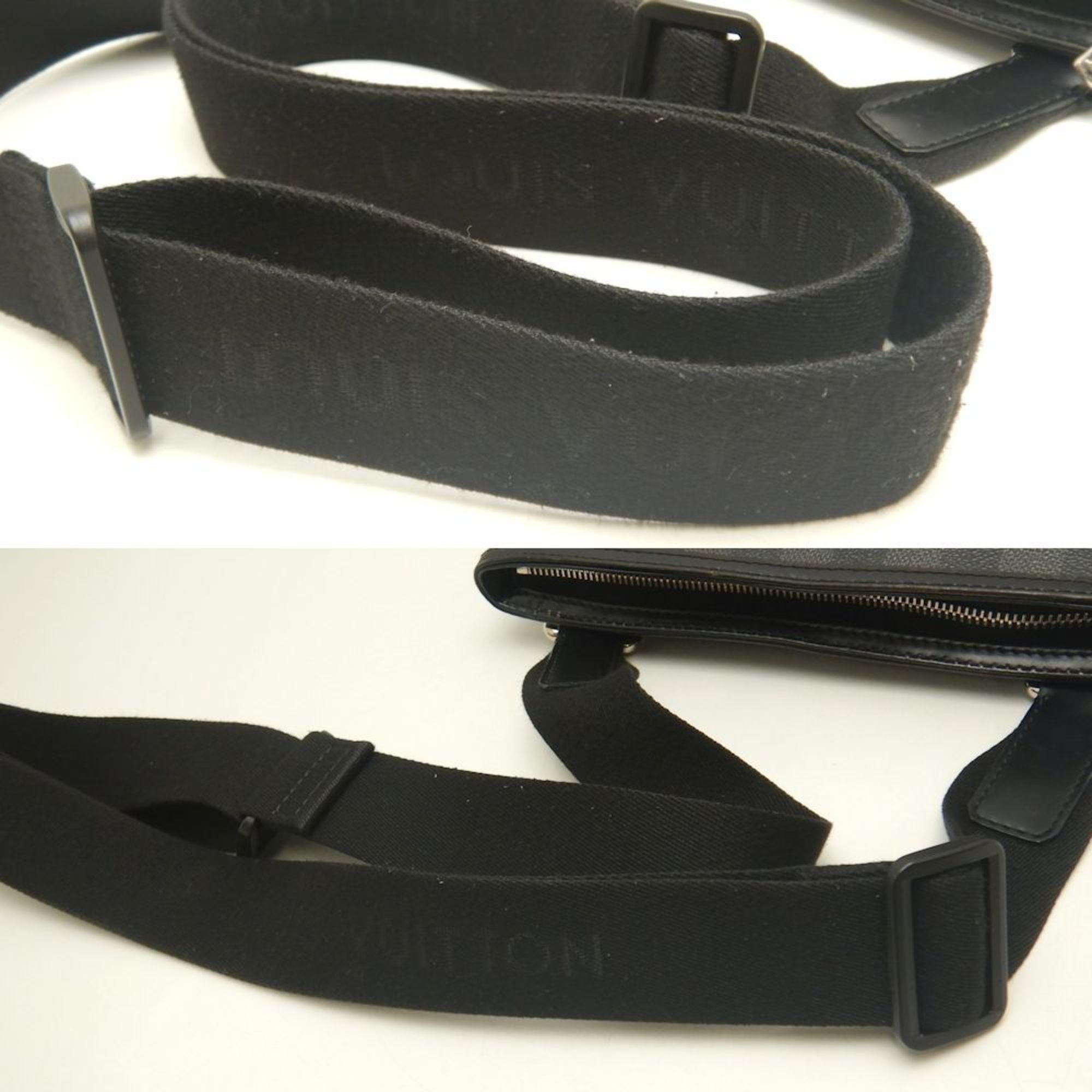 Louis Vuitton Noir Pvc Shoulder Bag (Pre-Owned)