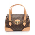 Louis Vuitton Brown Coated Canvas Leather Shoulder Bag (Pre-Owned)