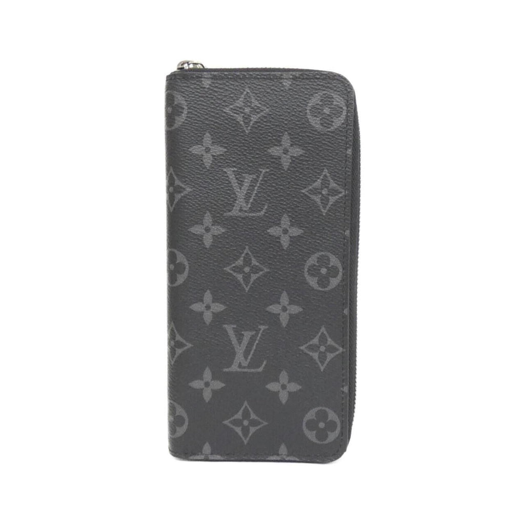 Louis Vuitton Monogram Eclipse Black Coated Canvas Long Wallet (Bi-Fold) (Pre-Owned)