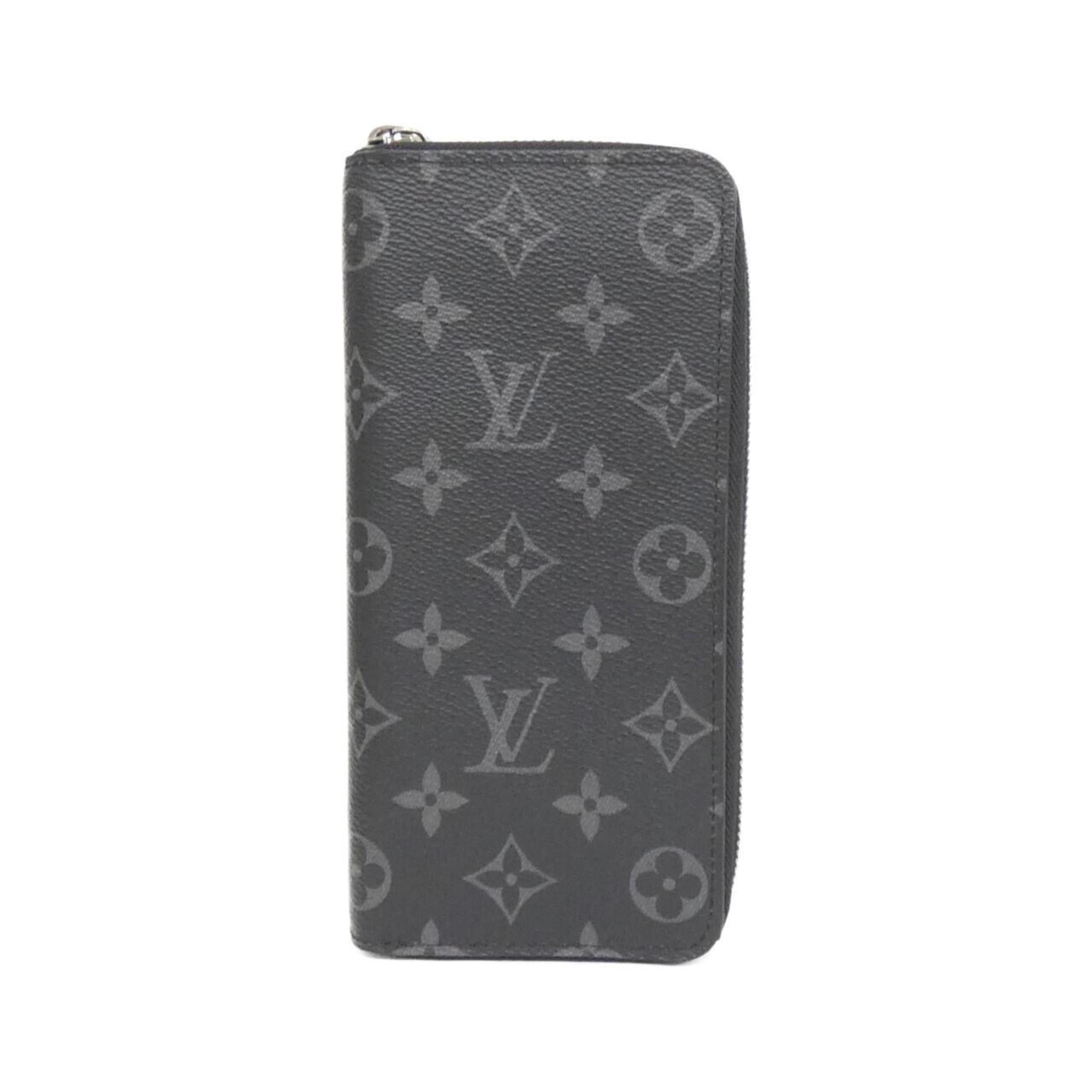 Louis Vuitton Monogram Eclipse Black Coated Canvas Long Wallet (Bi-Fold) (Pre-Owned)