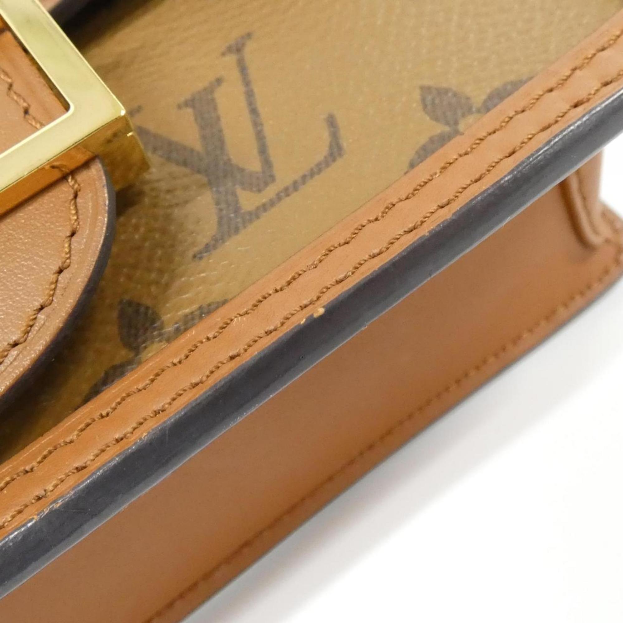 Louis Vuitton Marron Monogram Reverse Monogram Reverse Shoulder Bag (Pre-Owned)