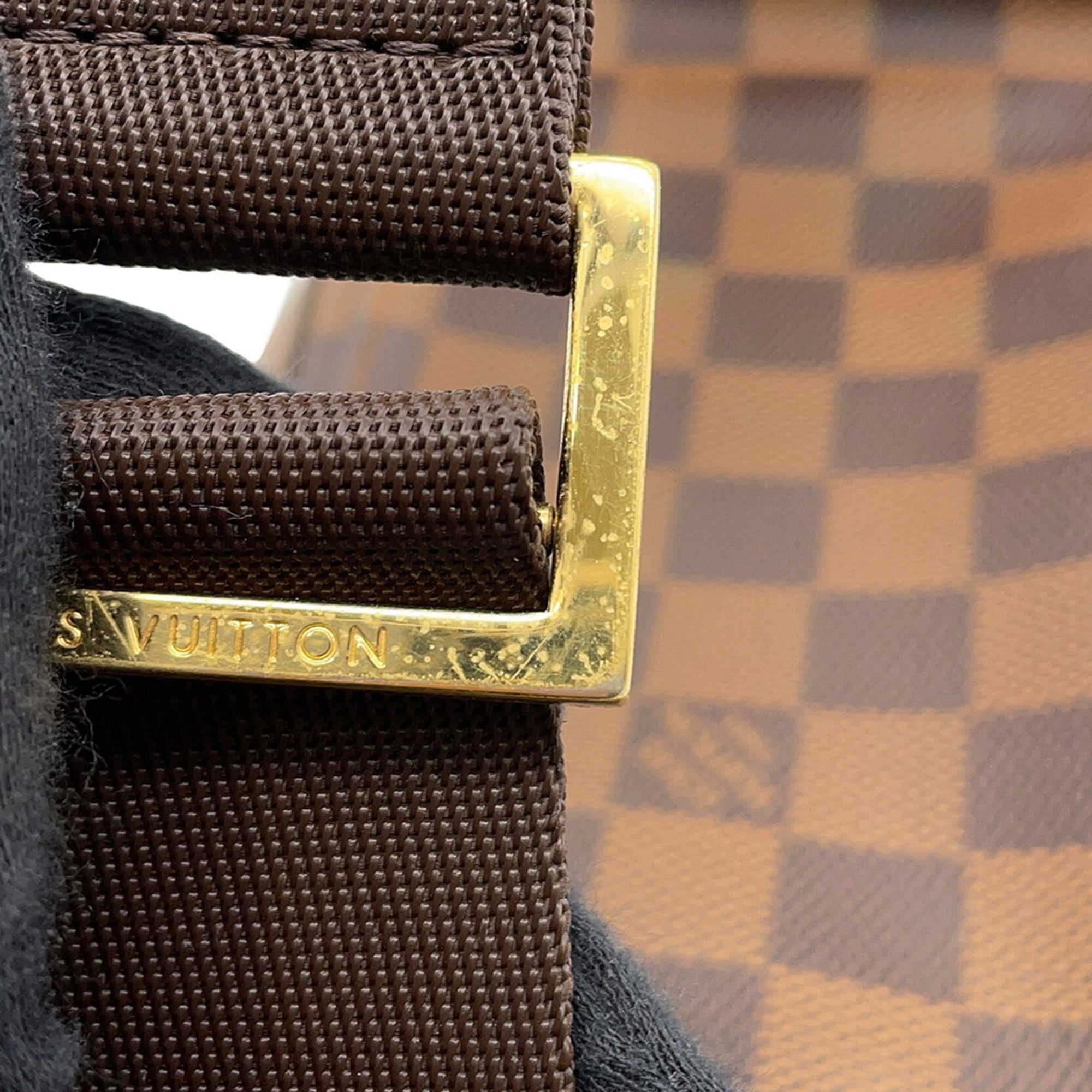 Louis Vuitton Brown Damier Canvas Ebene Damier Canvas Pouch Shoulder Bag Sling Bag (Pre-Owned)