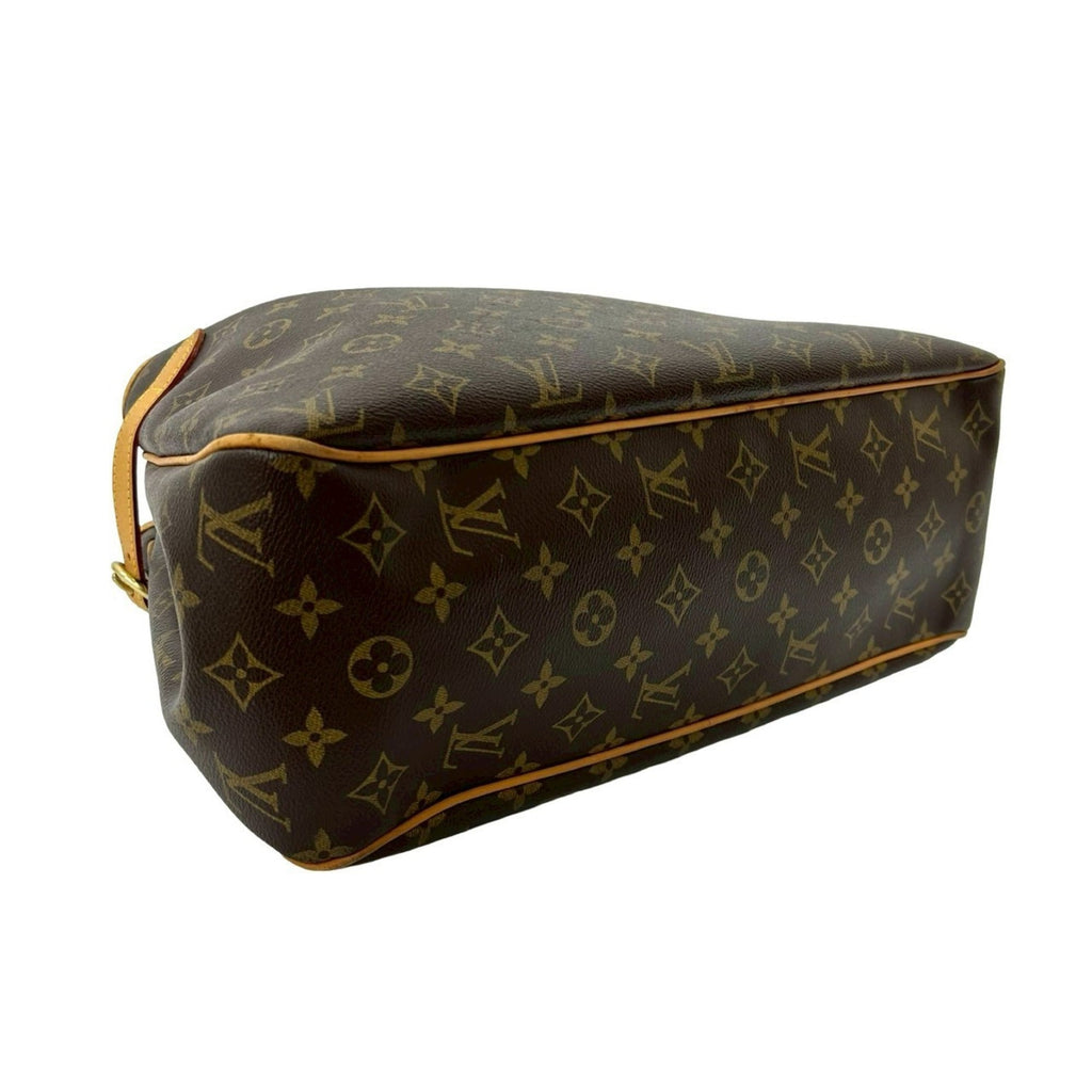 Louis Vuitton Brown Leather Pvc Handbag Tote Bag (Pre-Owned)
