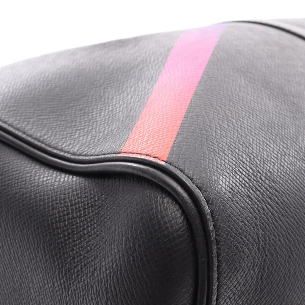 Louis Vuitton Black Multi-Color Noir Leather Boston Bag (Pre-Owned)